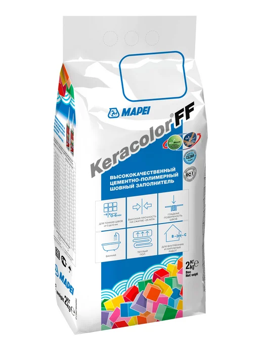 Mapei Затирка Мапей Keracolor FF для швов, №144 шоколад, 2кг, 2 шт, 2 кг, 2 шт, фото 2