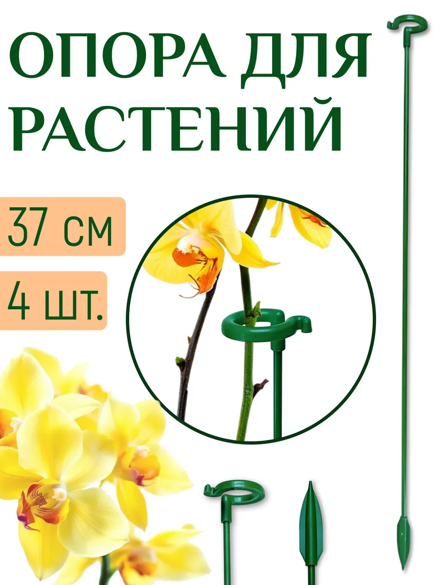 Опора для комнатных цветов и растений с кольцом