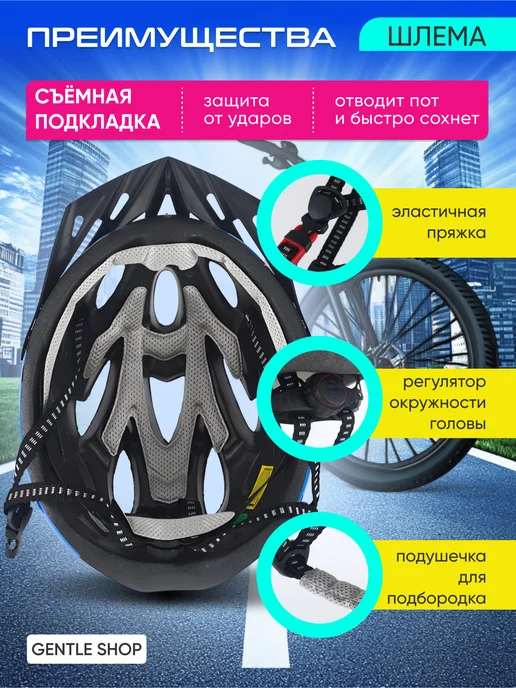 Шлем для скейтборда / самоката / велосипеда / BMX Шлем спортивный защитный для велосипеда, серый, фото 4