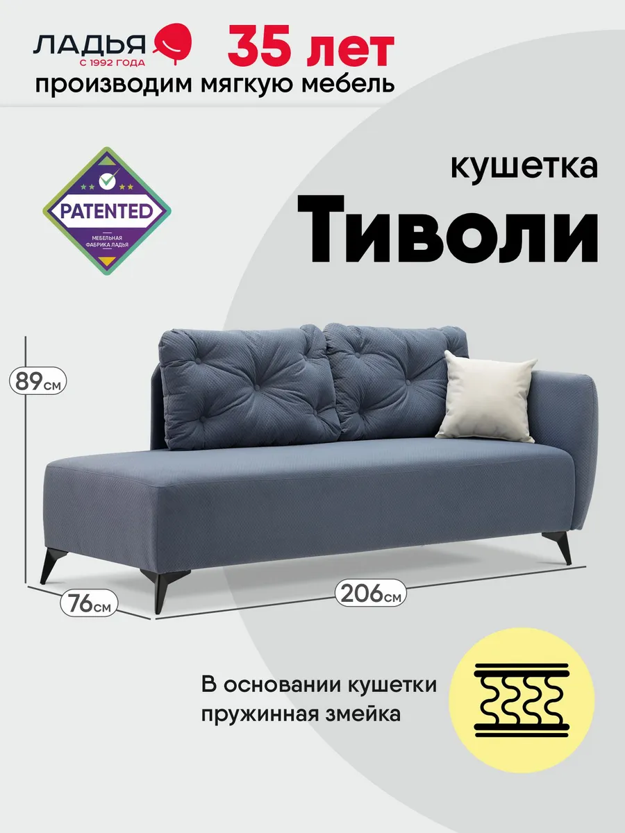Кушетка Тиволи_1 206х76х89 см