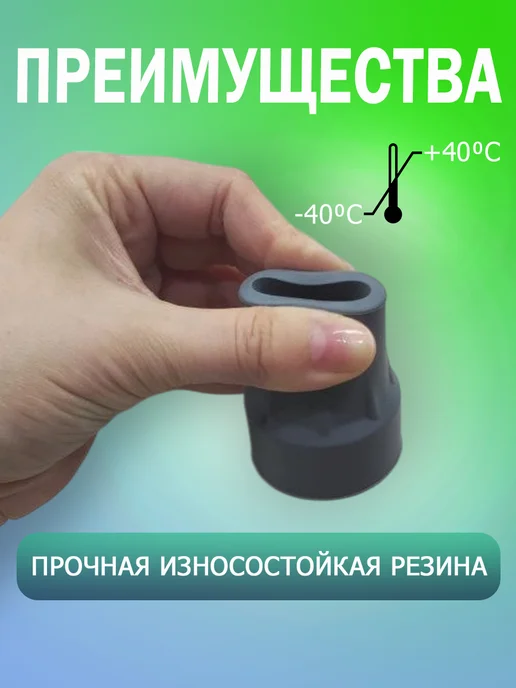 Наконечник для трости насадка на костыли и ходунки опоры, серый, фото 3