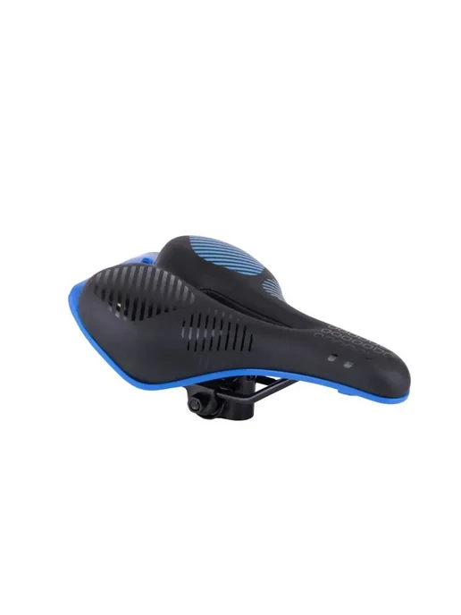 SX bike Седло для велосипеда широкое, спорт, с отверстием, синий