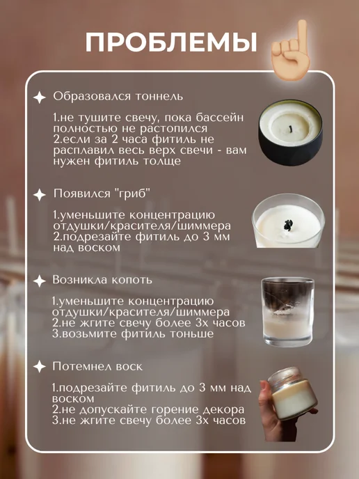 Candle of ECSTASY Фитили для свечей хлопковые вощеные с держателем 100 штук, белый, фото 8