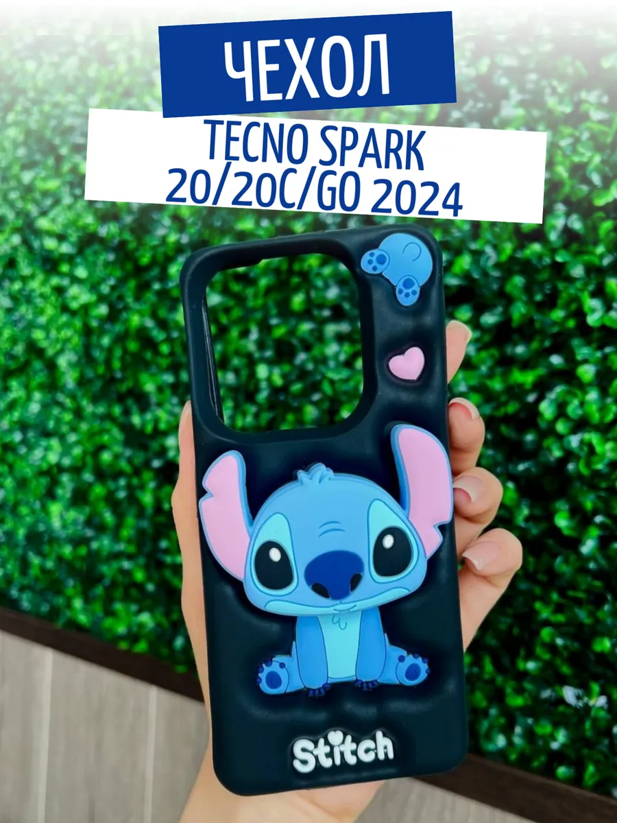 Чехол на Tecno Spark 20 20C GO 2024 с попсокетом
