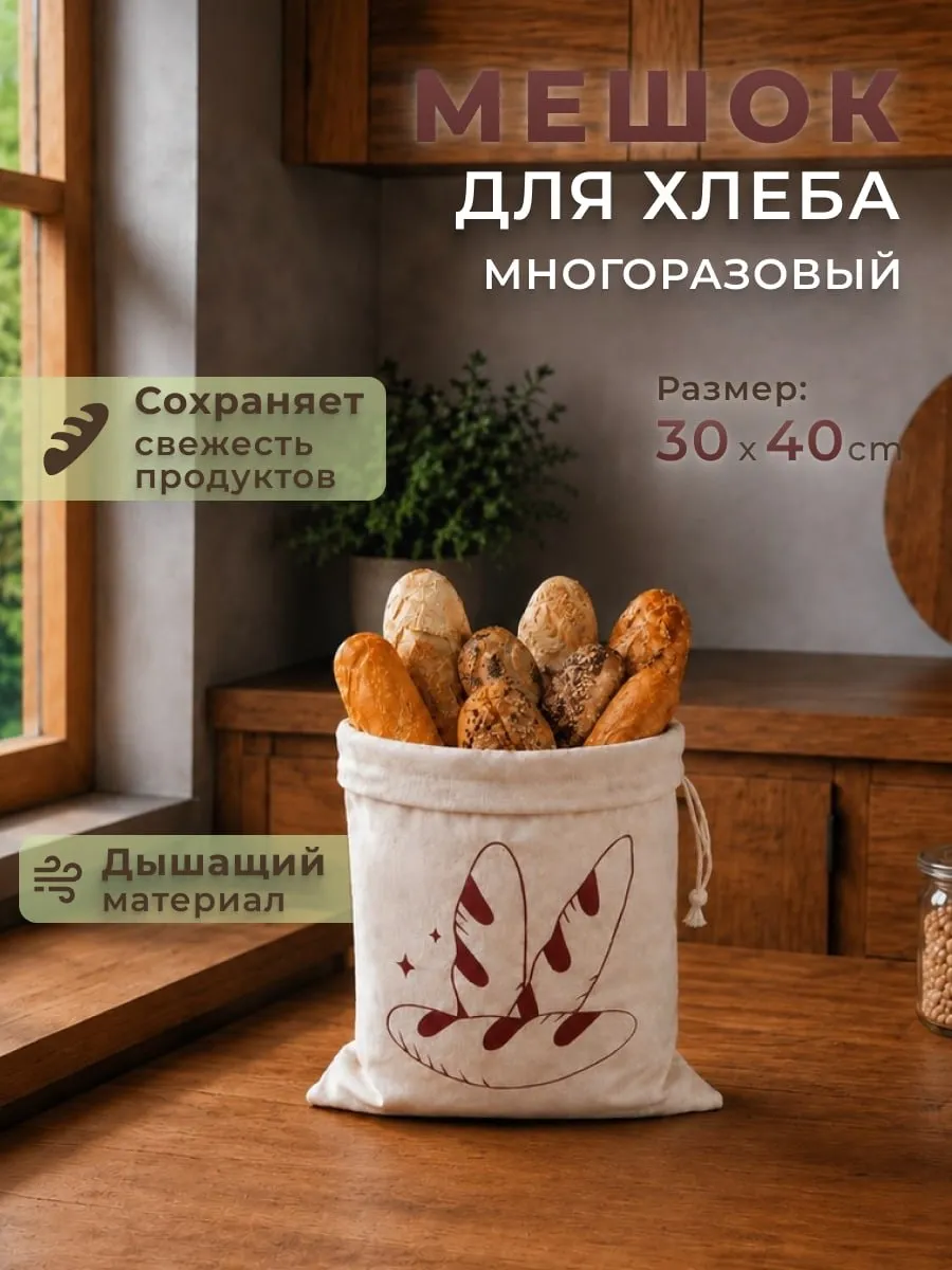 Мешок для хранения, хлебница
