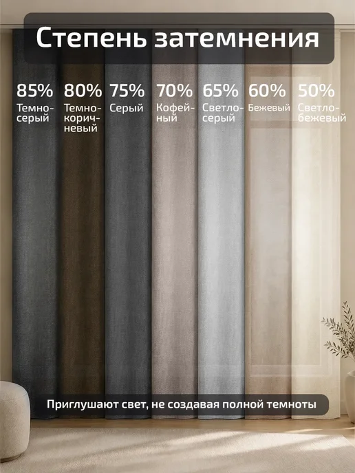 Блэкаут Топ Шторы блэкаут рогожка 200×220 2 шт 400×220, 270x290, 2 шт, фото 5