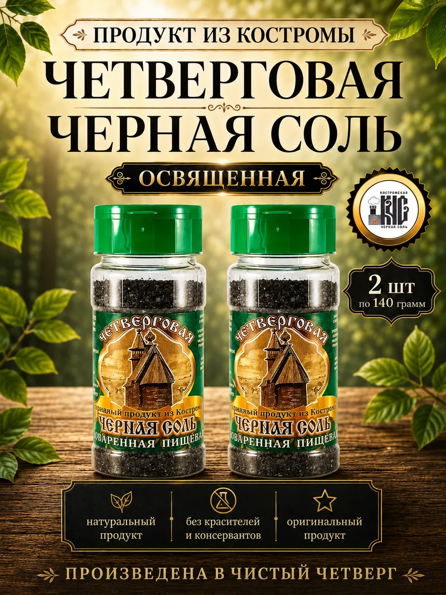 Черная соль четверговая Освященная