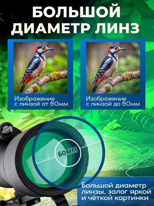 Большой папа Монокуляр мощный профессиональная оптика с ZOOM, черный, фото 3