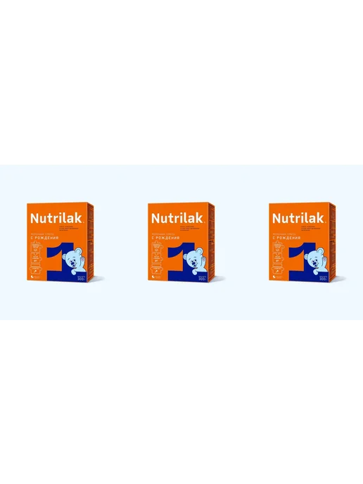 Nutrilak Смесь сухая молочная адаптированная до 6мес, 300г, 300 г, 3 шт