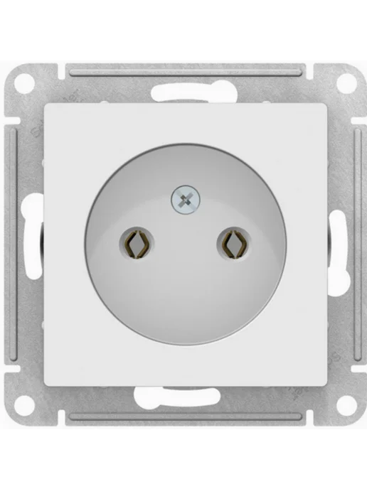 Systeme Electric Розетка силовая Систем Электрик AtlasDesign белая, 2 шт, белый, фото 2