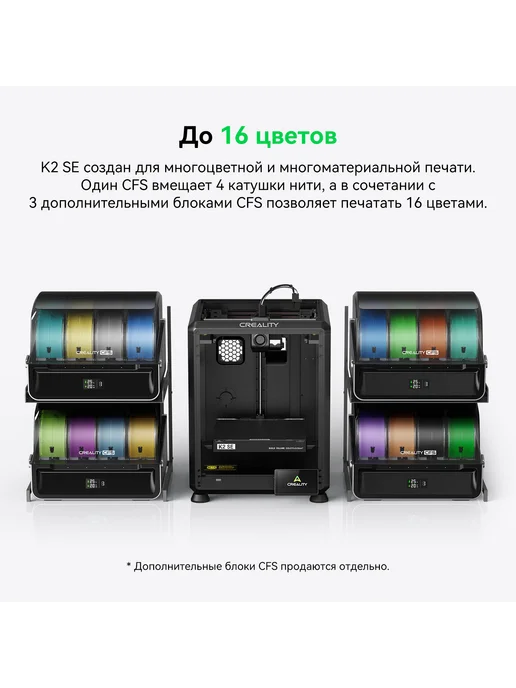 Creality K1 SE 3Д Принтер Размер печати 220*220*250 мм, 220x220x250 мм, фото 3
