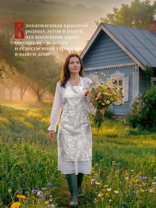 Унисон Фартук кухонный женский, белый, фото 2