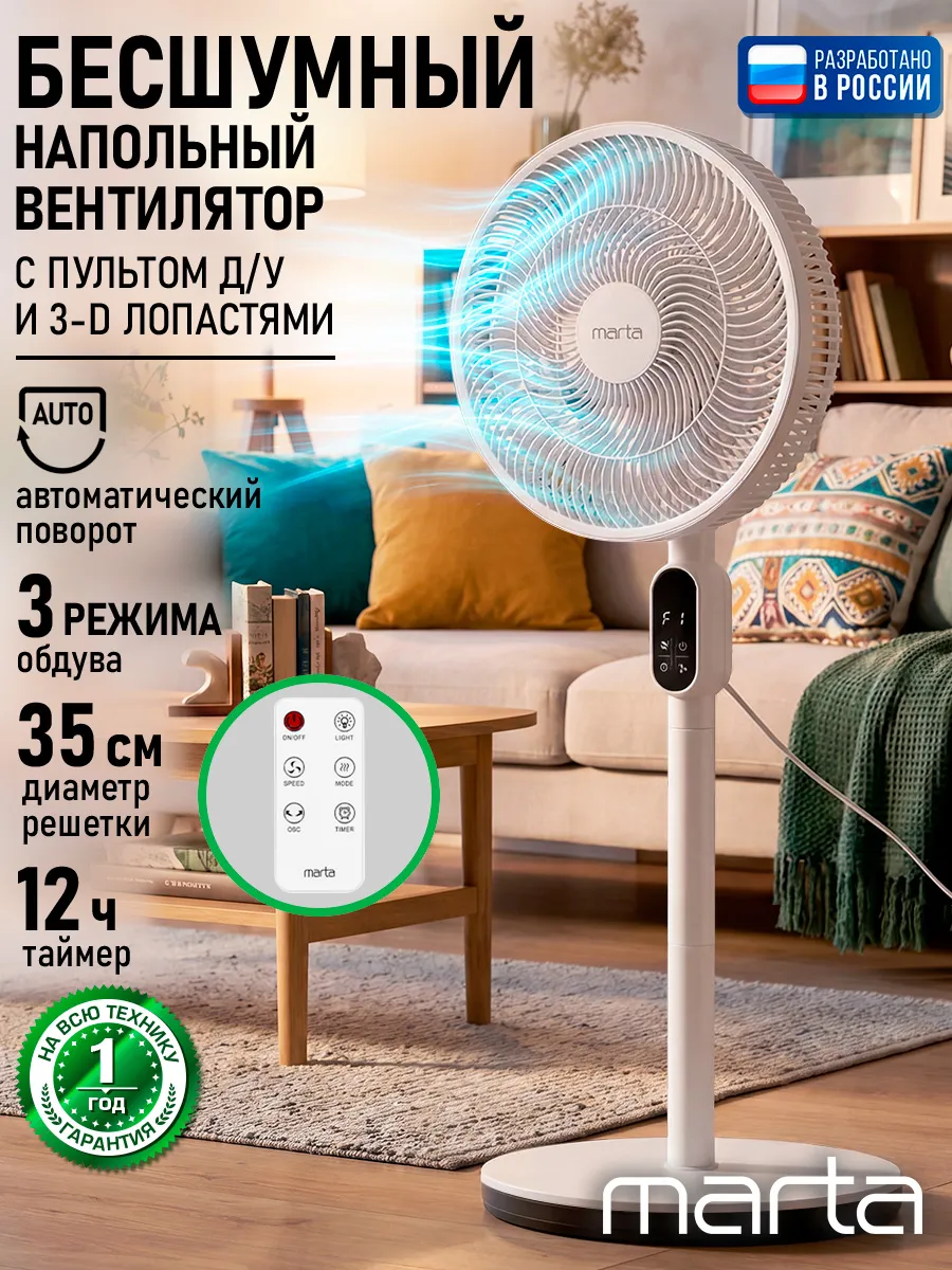 Вентилятор напольный мощный
