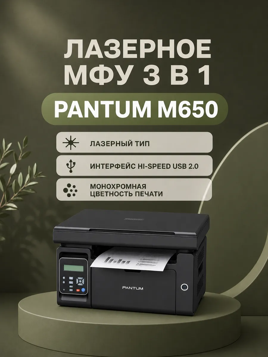 МФУ лазерный M6500, черный