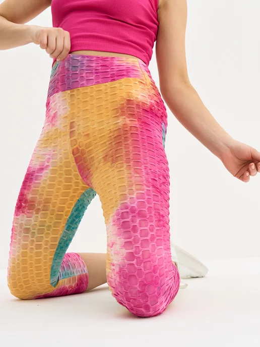 D&M MODA Капри спортивные, желтый, фото 4