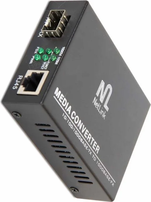 Netlink Медиаконвертер GE SFP 10 100 1000 Mbps для телекоммуникаций, вариант, фото 2