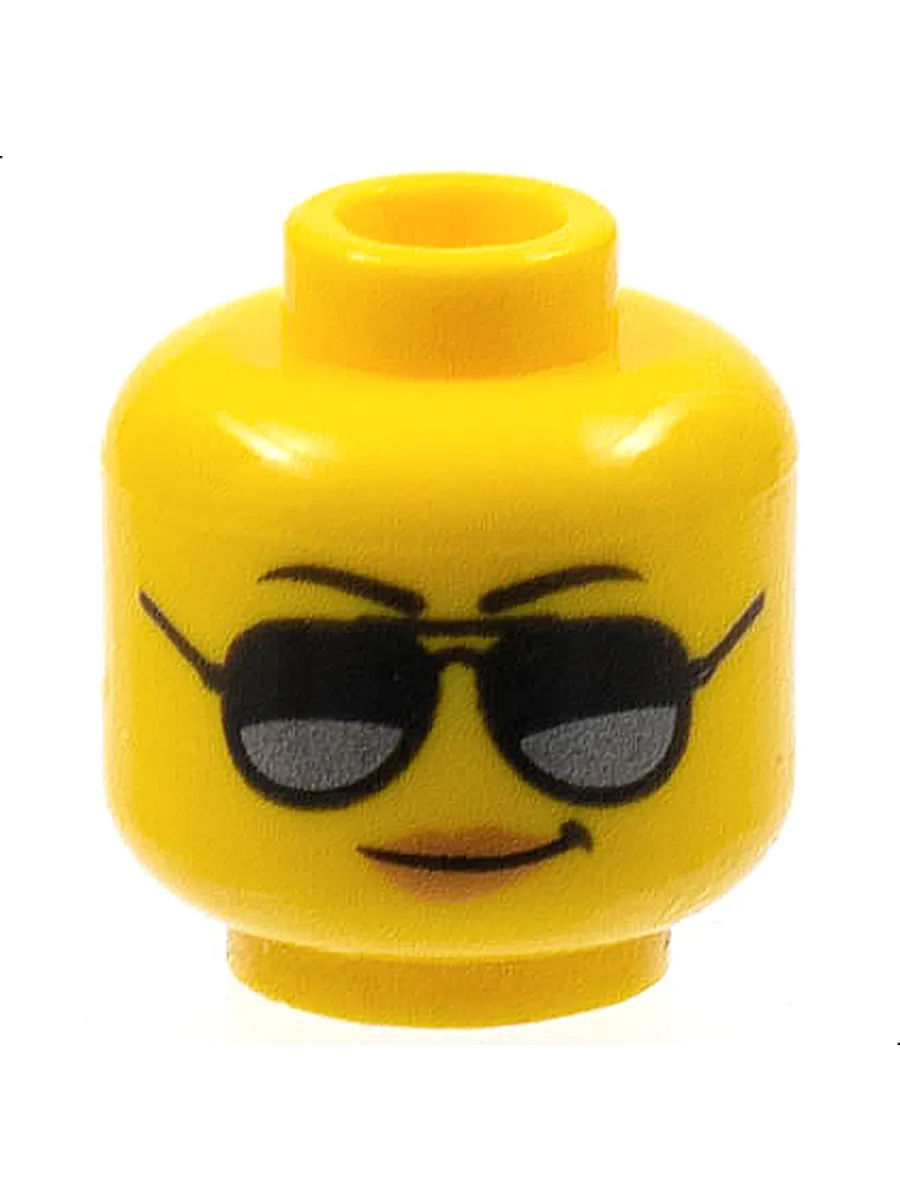 Деталь Lego 3626pb1778 Yellow U 6176636