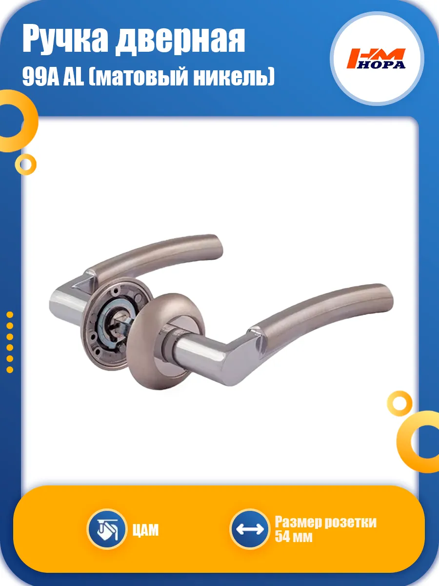 Ручка дверная 99A AL матовый никель