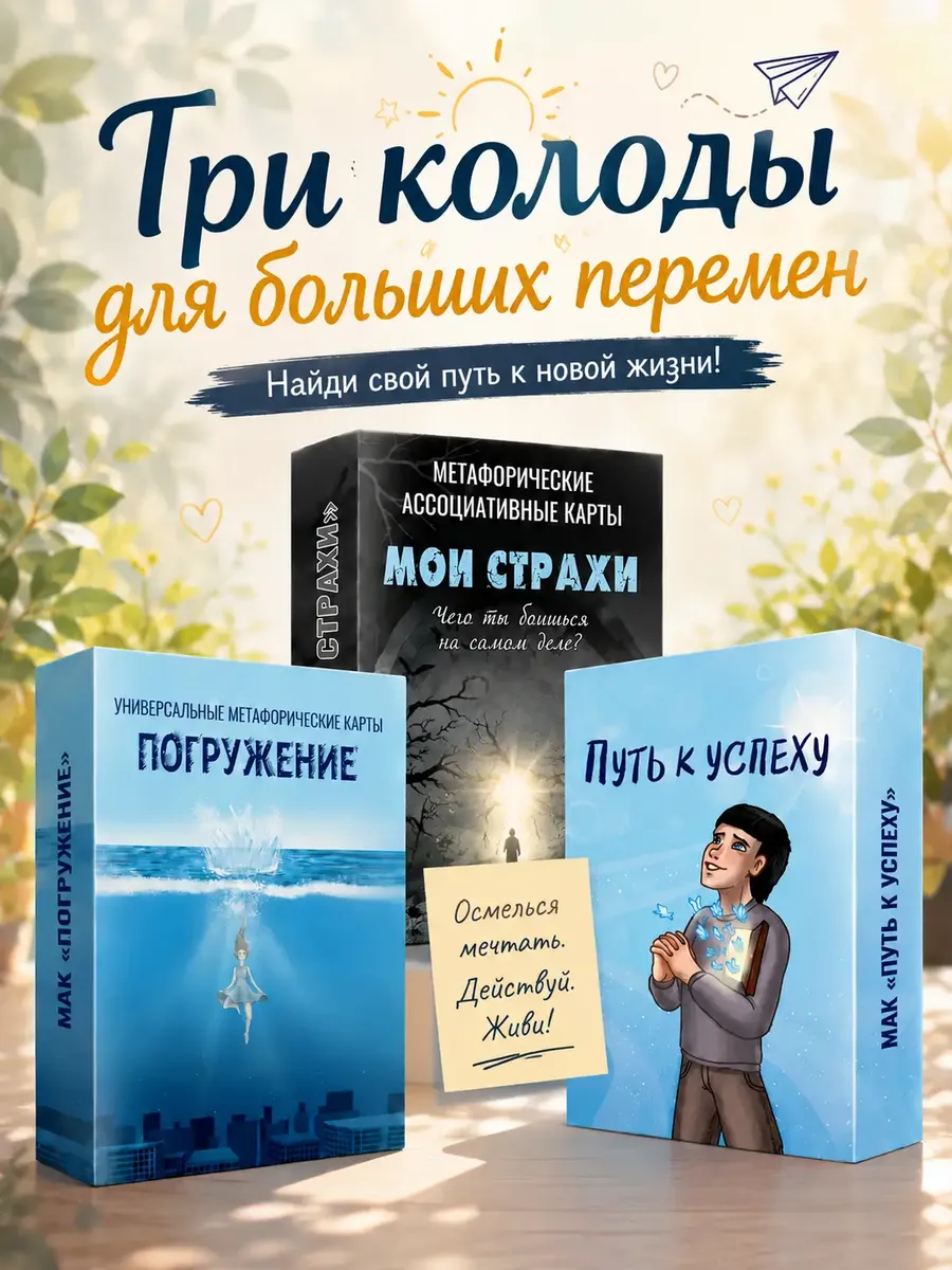 Метафорические карты Мои страхи Погружение Путь к успеху