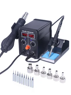 Паяльник Фен Станция 8586D-III PRO Silverflo 399561599 купить за 2 724 ₽ в интернет‑магазине Wildberries