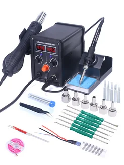 Паяльник Фен Станция 8586D-III PRO Silverflo 399561600 купить за 3 174 ₽ в интернет‑магазине Wildberries