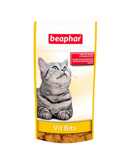 beaphar Лакомство для кошек с витаминами подушечки 35г, 35 г, фото 2