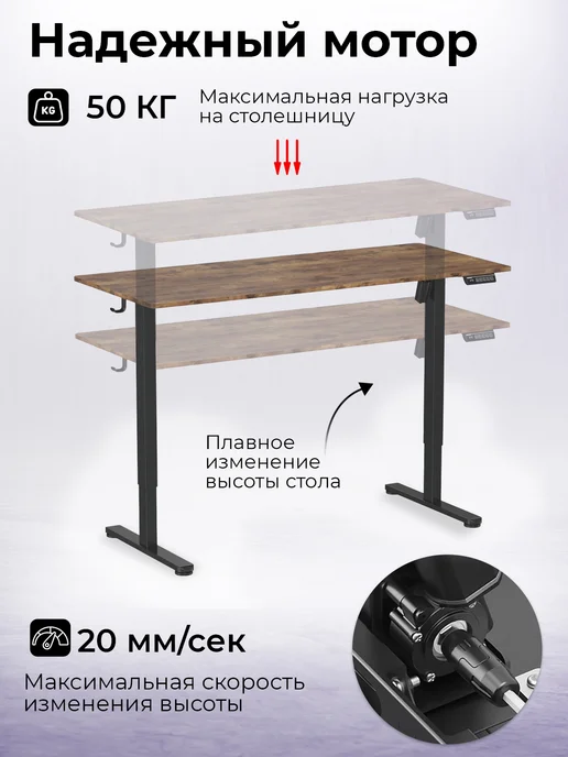 RITMIX Компьютерный стол с регулировкой высоты TBL-1402, вариант, фото 4