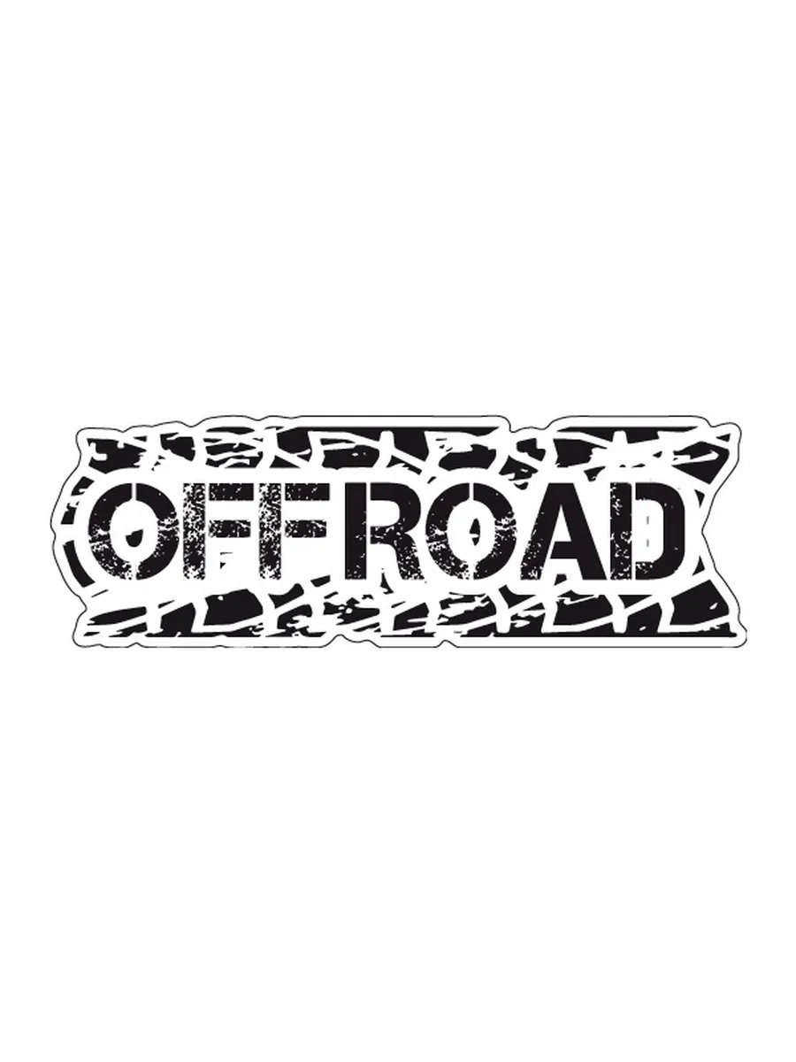 Наклейка на авто 4x4 / внедорожник / Off Road 10,0 × 3,3 см