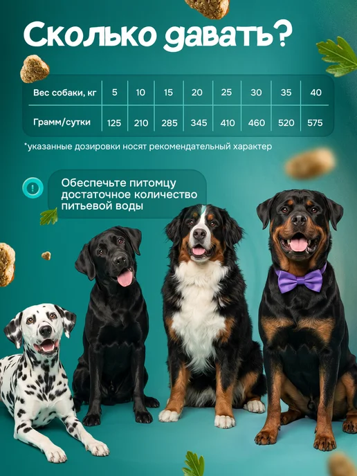 Сухой корм ХВОСТиУС Низким Содержанием для собак, 3 кг, фото 4