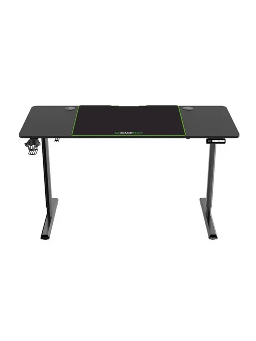 GAMEMAX Компьютерный стол геймера D140-Carbon-EC2 регулировка высоты, черный, фото 2