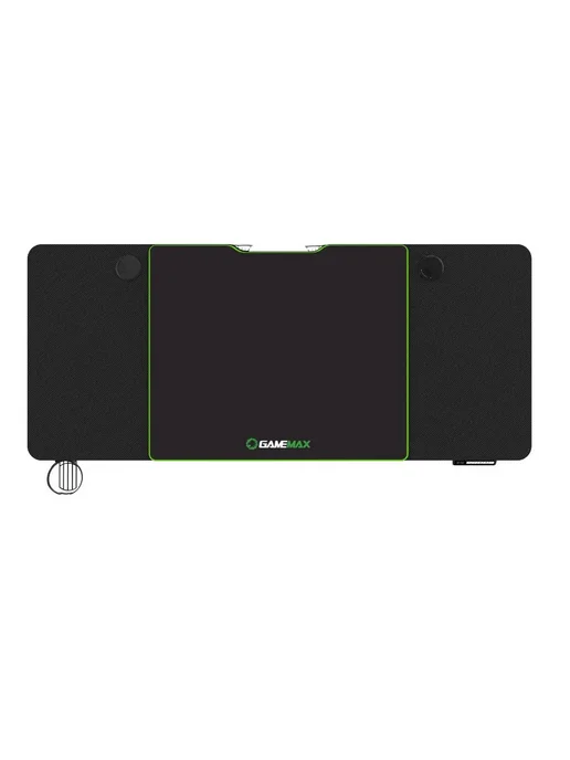 GAMEMAX Компьютерный стол геймера D140-Carbon-EC2 регулировка высоты, черный, фото 4