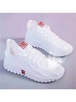 Женские кроссовки для бега белые туфли Женский лето 400351843 купить за 462 ₽ в интернет‑магазине Wildberries