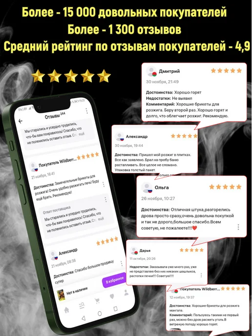 FireStarter Брикеты для розжига, сухое горючее, 320 шт, фото 4