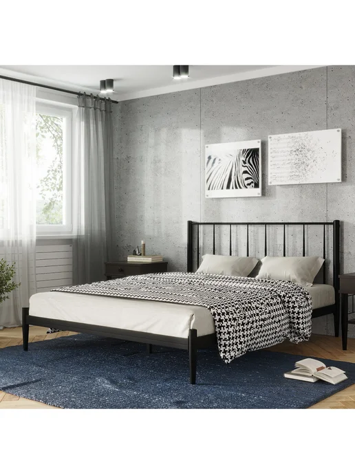 Форвард мебель Кровать Бриз 160х200 двуспальная с изголовьем, 160x200, фото 4