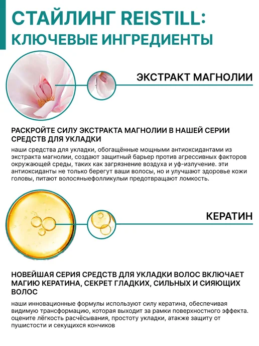 Reistill Лак для укладки волос сильной фиксации с кератином, 250 мл, 250 мл, фото 3