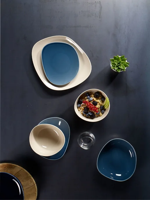 Villeroy & Boch Блюдце 16 см, Organic Turquoise, like, Премиум-Фарфор, голубой, фото 4