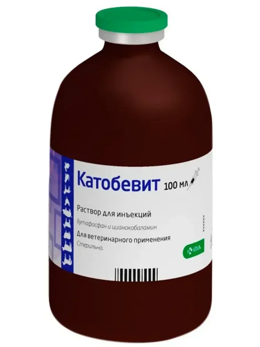 KRKA Катобевит витамины раствор для инъекций 10% 100мл, 100 мл, фото 2
