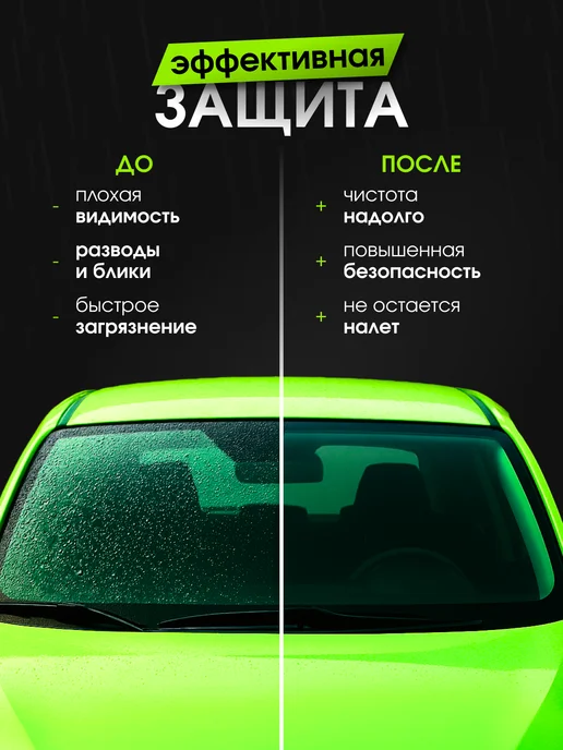 Paradisе Губка антидождь для мытья стекол и зеркал автомобиля, дома, вариант, фото 3
