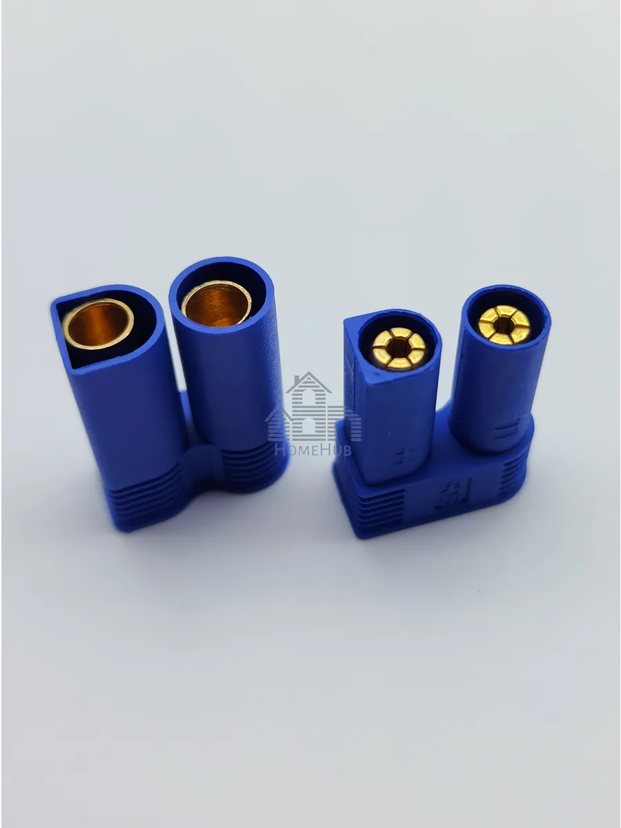 Разъём питания EC5, 90A, (мама+папа), комплект, 2pin