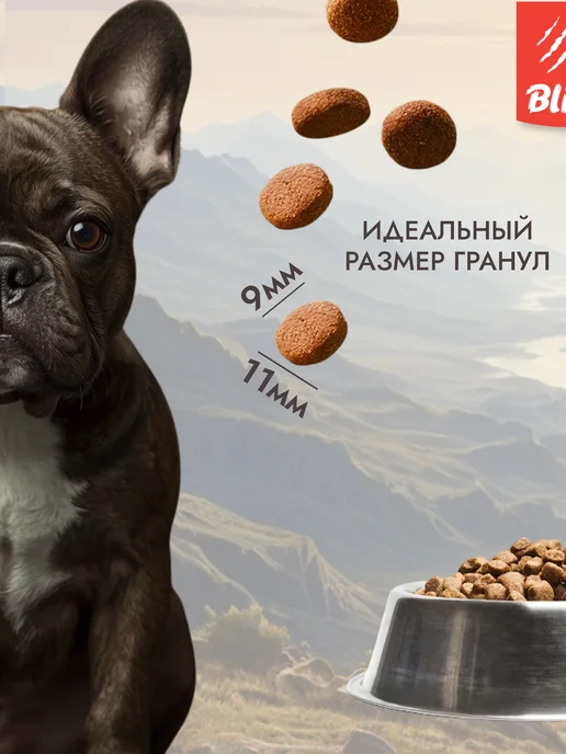 Сухой корм BLITZ Свежей для собак, мелкие, утка, 1,5 кг, фото 3