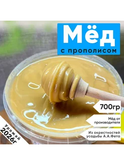 Мед с прополисом 700 грамм сбор 2026год