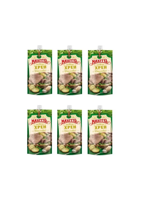 МахеевЪ Хрен Столовый 140 г, 6 шт, 140 г, 6 шт, фото 2