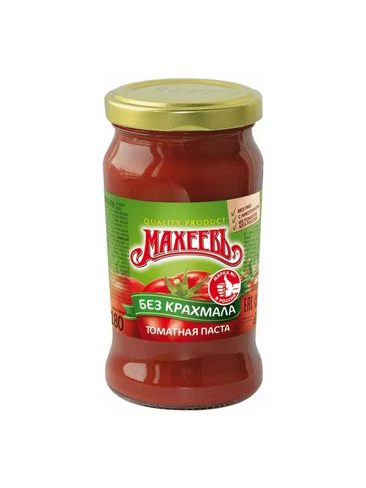 МахеевЪ Томатная паста "Домашняя" 180 г, 3 шт, 180 г, 3 шт, фото 2