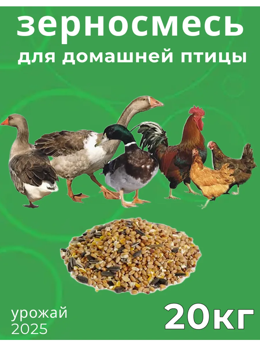 Зерносмесь для домашней птицы 20 кг