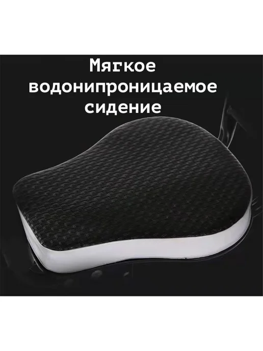 Велокресло детское переднее на раму кресло для велосипеда, черный, фото 3