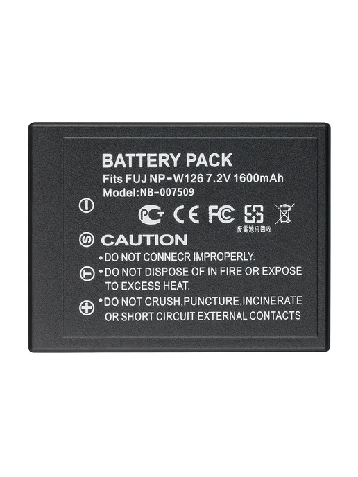 FUJIFILM Аккумулятор NP-W126 для фотоаппарата 1600 mAh, 1600 мАч, фото 7
