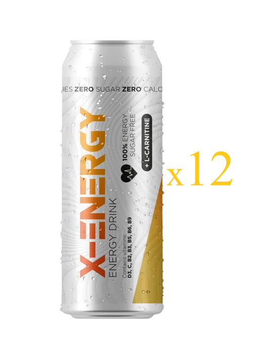 X-Energy Энергетический напиток 12шт 450мл Апельсин, 12 шт, 450 мл