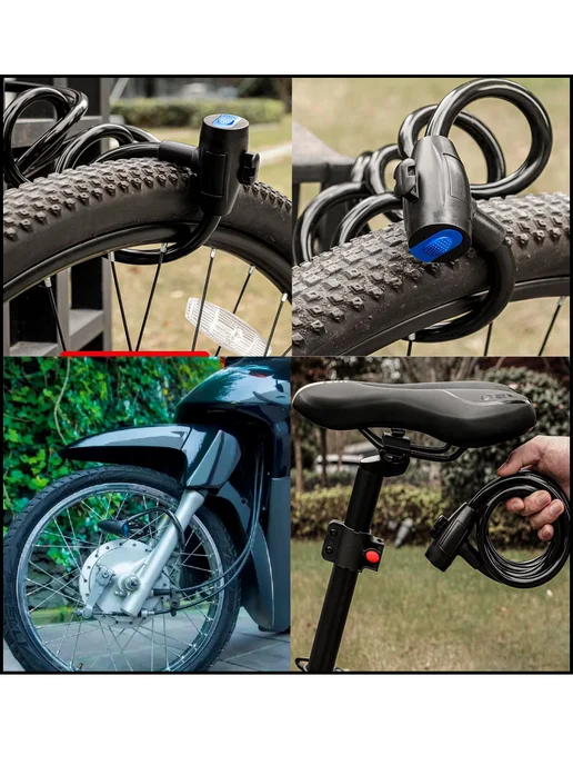 Xingtai City Changjiang Bicycle Замок для велосипеда с ключом, черный, фото 3