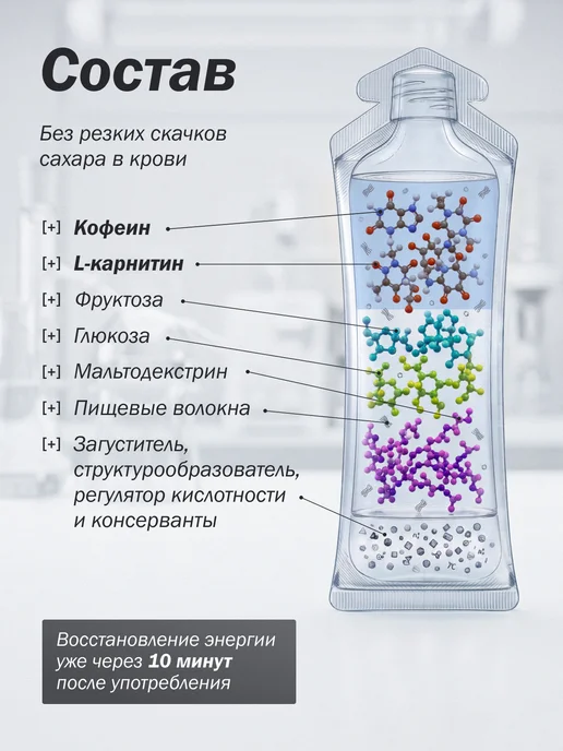 Арена Энергетический гель для бега с l-карнитином, вишня 4 шт, 4 шт, фото 6