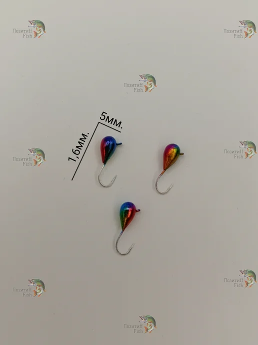 Позитиff Fish Мормышки для зимней рыбалки из вольфрама, зеленый, фото 2